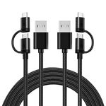 2Pcs USB C & Micro Charger Charging Cable for Bose 700, Bose Sport Earbuds, SleepBuds 2, QuietComfort Earbuds, QuietComfort 20 35 45 SoundSport Headphones, Bose Soundlink Color/Revolve Speaker & More