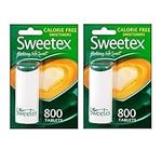 Sweetex Sweeteners Calorie Free | Sugar Substitute | Zero Sugar Maximum Taste | 800 Mini Tablets Per Pack | Pack of 2 (1600)