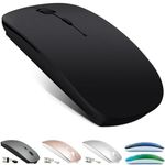 KLO Rechargeable Bluetooth Mouse for MacBook pro/MacBook air/Laptop/iPad/iMac/pc, Wireless Mouse for MacBook pro MacBook Air/iMac/Laptop/Notebook/pc (Black)