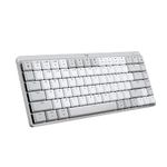 Logitech MX Mechanical Mini for Mac Wireless Illuminated Keyboard, Low-Profile Performance Switches, Tactile Quiet Keys, Backlit, Bluetooth, USB-C, Apple, iPad - Pale Grey