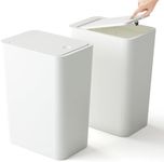 2 Pack Bathroom Trash Cans with Lid