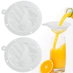 SNAGAROG 2 Pcs Food Filter Jam Straining, 200/400 Mesh Food Filter Strainer Funnel Mesh Food Filter Juice Filter Mesh Food Filter Sieve for Oils, Juice, Wine, Coffee, Tea, Milk, Jam, 13cm/5 Inch