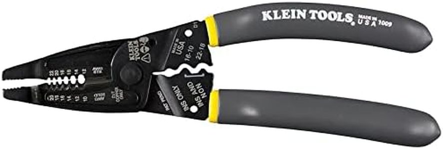 KLEIN TOOLS Kurve Long-Nose Wire Stripper, 10-20 AWG Solid, 12-22 AWG Stranded