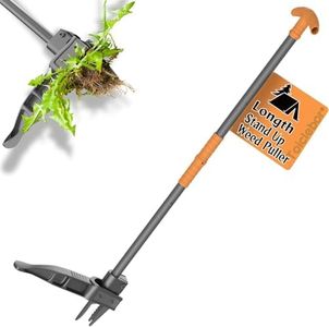 Stand Up Weeder Puller Tool - Made with Heat Treated Steel and Ergonomic Handles, Weeding Tools Ideal for Gardens and Patio Lawns to Effectively Pull Out Weeds & Their Roots