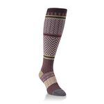 dark purple berrygallery pink chevron over the calf knee high fashion sock hosiery crescent worlds softest socks sports team school gift present for her women girls teens tweens mom mother sister daughter best friend grandma birthday christmas