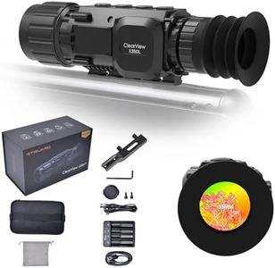 GTGUARD X350L Thermal Scope for Rifles,384×288 Thermal Riflescope for Hunting,1024×768 HD Micro-OLED Display, 50MM Lens,10 Hours Thermal Scope with Long Detection,Wifi/64GB EMMC