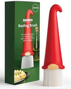 OTOTO Gnomeo Pastry Brush - Silicone Basting Brush for Cooking, Spread Oil Butter Sauce for BBQ Grill Baking, Gnomes Gifts for Women, Cute Funny Kitchen Gadgets