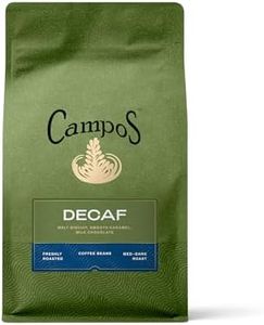 Campos Coffee Fresh (Whole Beans / Ground Espresso Home) 250G Grams OR 500G Grams (1x Bag of your choice) Light / Medium / Dark Roast Premium Australian Coffee Beans For Any Brewer ALL FLAVOURS (250G DECAF Coffee (WHOLE BEANS))