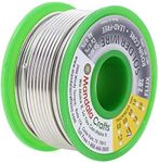 Rosin Core Lead Free Solder Wire for Electrical, Electronic, Connector, PCB Soldering; Sn97 Cu0.7 Ag0.3 1.5mm 100g; By Mandala Crafts;