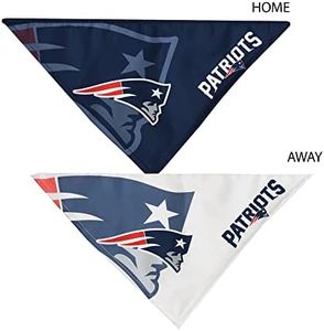 Littlearth Unisex-Adult NFL New England Patriots Home and Away Pet Bandana Set, Team Color, Large