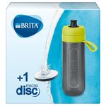 BRITA S1201 Water Filter bottle Active, reduces chlorine and organic impurities, BPA free, Lime, 600ml