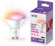 WiZ GU10 Wi-Fi + Bluetooth Smart LED Bulb, Multicolor