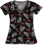 Women's Halloween Scrub Shirt (as1,