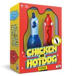 Big Potato Chicken vs Hotdog – Hilarious Flip Challenge Party Game for Families, Kids & Adults | Outdoor Garden Game for 2–10 Players | Includes Bonus Cards & Fast-Paced Fun | Perfect Christmas Game