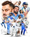 MOMENT PRINTS Virat Kohli Poster - Heavy-weight 300 GSM, 13x19 inches | Big Size Cricket Poster for Fans, Virat King Kohli Indian Cricketer Wall Poster for Living Room, Office (Edition 2)