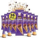 Pure Temptation Chocoblast Chocolate Waffle Cones [30 Pieces] Sweet Snacks for Kids & Adults- Non-Meltable Chocolate Gift Box- Individually Wrapped Chocolate Filled Waffle Cone for Dessert