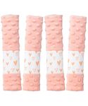 4 Pack Car Seat Belt Straps Cover for Baby Kids, Baby Carrier Straps Covers Stroller Strap Pads Baby Car Seat Belt Neck Covers for Baby(9.8'’X2.2''inch)