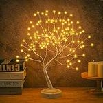 FUCHSUN $$$ Led Birch Tree Light Tabletop Bonsai Tree Lamp 20 Inches Artificial Tree Battery Operated for Party Wedding Holiday Christmas Decoration - Warm White