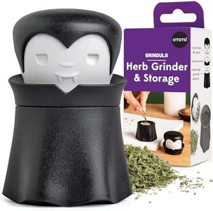 NEW!!! OTOTO Grindula Herb Grinder - Dracula Gothic Manual Spice Grinder for Kitchen, Halloween Mini Spice Grinder, Unique Kitchen Gadgets, Goth Accessories, Spooky Goth Kitchen Gifts, Black