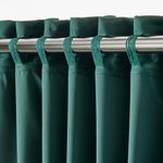 Ikea MAJGULL Blackout Curtains, 1 Pair, Green, 57x98 (145x250 cm)