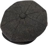 ZRWASKA® Mens Flat Caps UK 8 Panel 