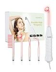 Quiet&Far High Frequency Facial Machine Skin Care Tool for Face Skin Care High Frequency Facial Wand Device with 4 Tubes