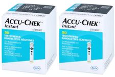 Accu-Chek Instant Blood Glucose Test Strips, 100 Count, for Accurate Monitoring