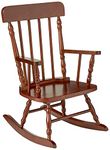 Gift Mark Deluxe Children’s Spindle Rocking Chair, Cherry