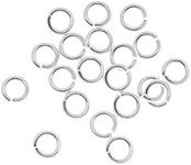 BeadaholiqueCA 20-Piece Sterling Jump Lock Rings, 4mm, 20-Gauge, Silver