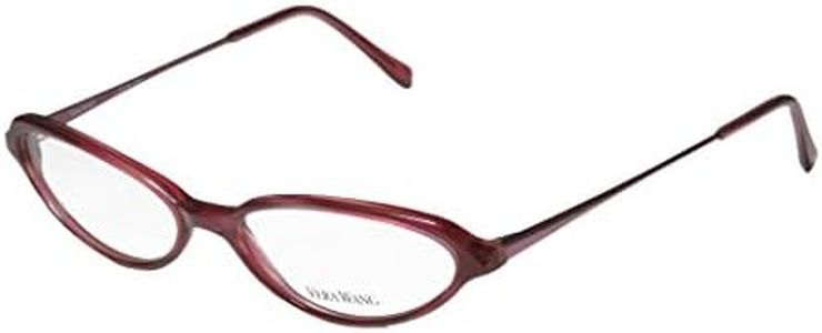 Vera Wang V47 For Ladies/Young Women/Girls Cat Eye Full-Rim Shape Stunning Made In Italy Eyeglasses/Eyeglass Frame, Dark Fuchsia