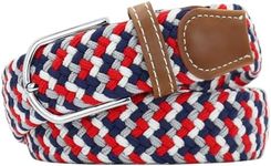 Huyfhksd Multicolored Elastic Woven Golf Belts Casual Braided Stretch Belt for Men and Women, Multicolor a, for Waist Size 28"-31"