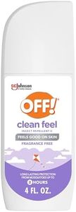 OFF! Clean Feel Insect Repellent Spritz with 20% Picaridin, Bug Spray with Long Lasting Protection from Mosquitoes, Feels Good on Skin, 4 oz
