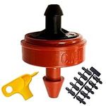 1/2 GPH Netafim Woodpecker Jr Pressure Compensating Dripper Emitters (35-Pack) Kit with Hole Punch Tool and Goof Plugs for Drip Irrigation Systems