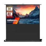 celexon mobile business and home cinema projector screen Ultramobile Pro plus portable screen with scissor joint – 200 x 113cm - 90" inch – 16:9 - gain 1.2