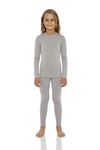 Rocky Thermal Underwear For Girls (Long Johns Thermals Set) Shirt & Pants, Base Layer w/Leggings/Bottoms Ski/Extreme Cold (Heather Grey - X-Large)