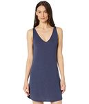 Natori Women's Shangri La Chemise Length 86.4 cm Nightgown, Ht Night Blue, S