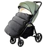 KERHAND Waterproof &Thicken Universal Footmuff for Stroller,Foot Muffs for Strollers Cover,Bunting Bag for Stroller Warm Cover,Stroller Muff Stroller Sleeping Bag Winter Stroller Cover(0-3 Years)