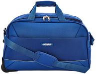 American Tourister Polyester Poler 55 Cms Polyster Duffle Bag For Travel | Bag For Travelling, Navy Blue, W-35 CM