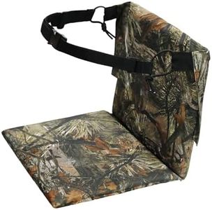 MYDAYS Hunting Seat Cushion, Portable Stadium Seat Pad with Waist Belt, Lightweight Foam Seat Cushion for Camping, Hunting, Fishing, Outdoor (Pine Camo)