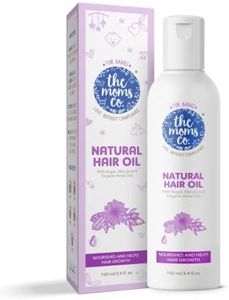 The Moms Co. Virgin Coconut Natural 10-in-1 Baby Hair Oil with Argan, Marula, Avocado, Bhringraj and Organic Amla, 100ml (B2-8VPD-61HW)