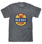 Tee Luv Men's Old Bay Seasoning Shirt - Retro Lobster Food Logo T-Shirt (Graphite Heather) (S)