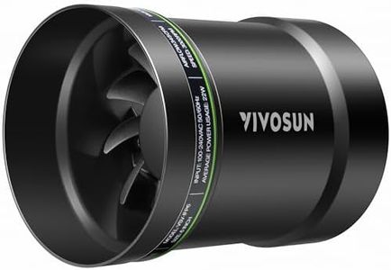 VIVOSUN 6” Inline Booster Duct Fan, 345 CFM Quiet Exhaust Fan for HVAC Ventilation in Grow Tents, Basements, Bathrooms, Kitchens, and Attics