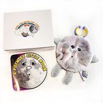 Celestial Buddies Over The Moon for You Gift Box - Board Poem & Crunch Bunch Plush Sensory Learning Educational Planet Rattle Teether Toy