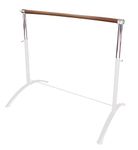 Artan Balance Ballet Barre Portable for Home or Studio, Freestanding or Wall Mount Adjustable Bar for Stretch, Pilates, Dance or Active Workouts, Single or Double (Curved Single Bar 4ft White)