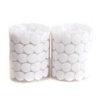 1000pcs 20mm Strong Self-Adhesive Hook and Loop Dots, Waterproof DIY Movable Backing Fastening Tape, Double Sided Sticky Adhesive Pads for Home, School, Office (White)