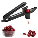 Ordekcity Cherry Pitter Tool Cherries Corer Pitter Tool Stainless Steel Fruit Pit Remover for Cherry Jam with Lock Design