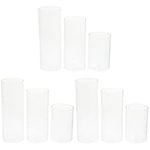 DOITOOL Glass Cylinder Vase Set of 