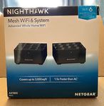NETGEAR Nighthawk Whole Home Mesh WiFi 6 System (MK62) - AX1800 Router with 1 Satellite Extender, Coverage up to 3,000 sq. ft. and 25+ Devices