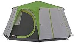 Coleman Tent Octagon, 6 to 8 Man Festival Dome Tent, Waterproof Family Camping Tent with Sewn-in Groundsheet