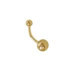 BodyJewelryOnline 14k Gold Plated Belly Button Ring